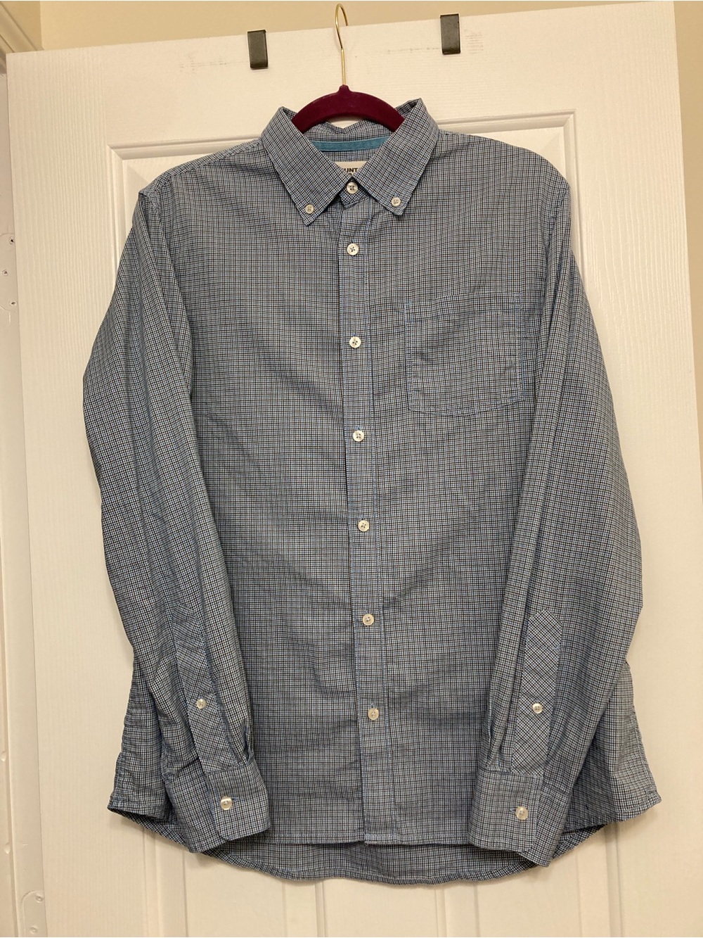 Mountain Khakis Shirt Mens M Long Sleeve Button Front Plaid Pocket Casual Camp
